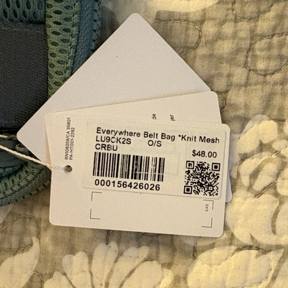 Lululemon Athletica Crater Blue Mesh Belt Bag - Picture 4 of 8